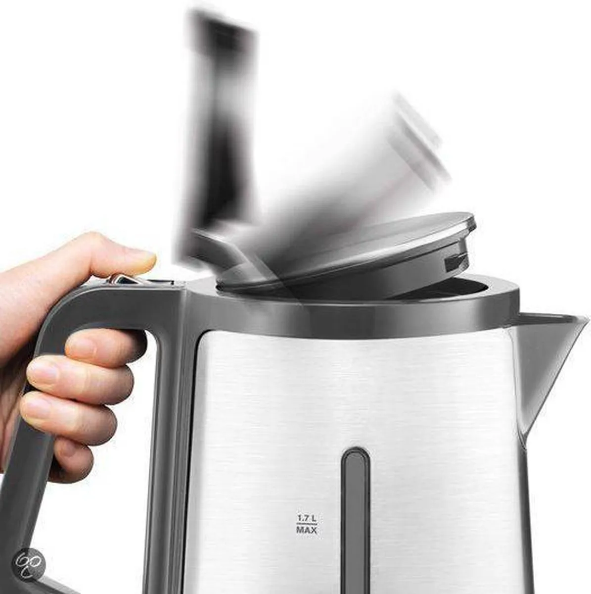 Krups Control BW442D Waterkoker 1,7L - 2400W - Zwart - afbeelding 6 van 6