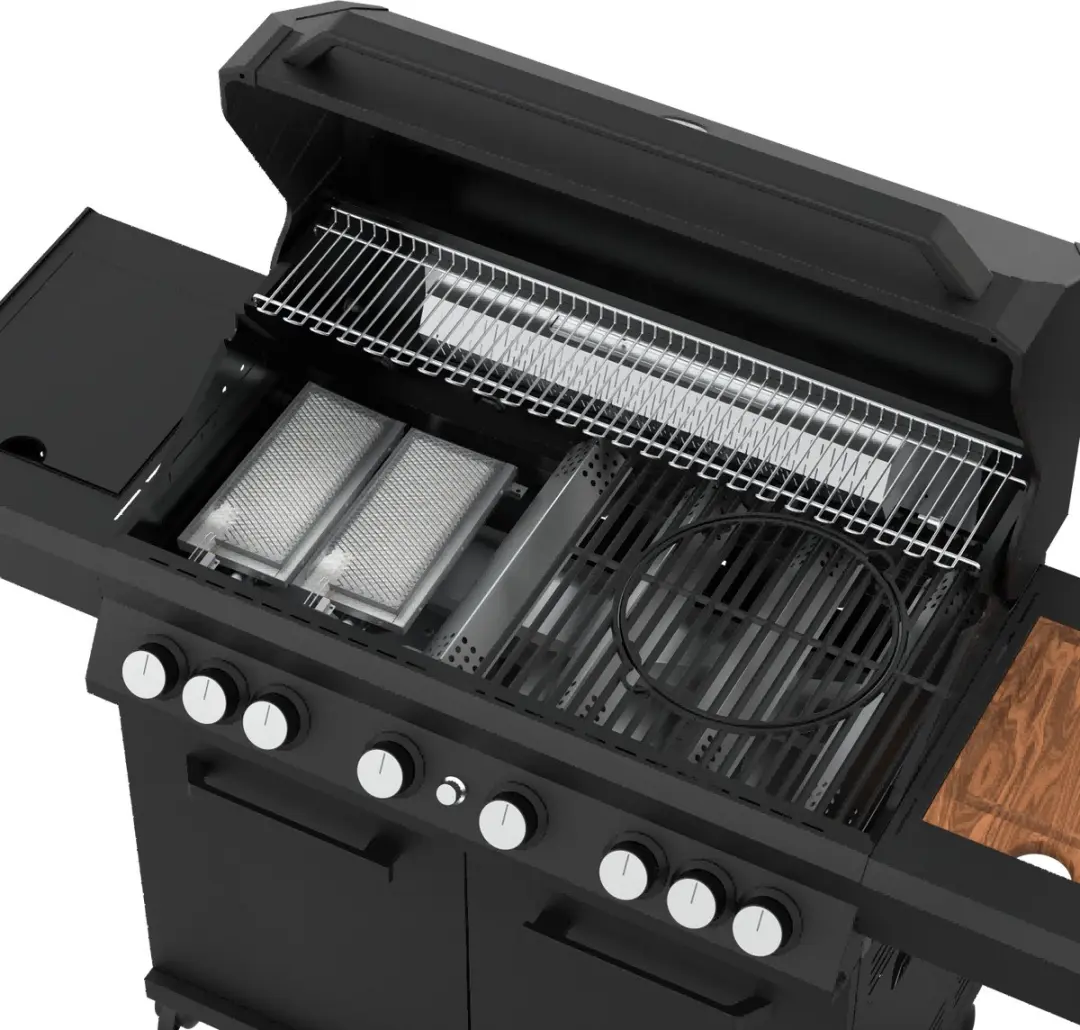 Grill Guru Burner 6 Gasbarbecue 6 Branders - Zwart
