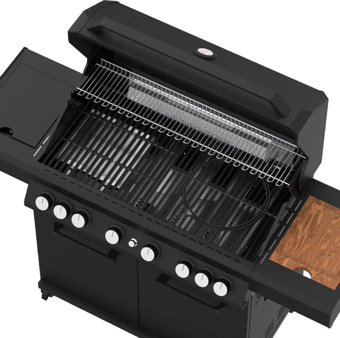 Grill Guru Burner 6 Gasbarbecue 6 Branders - Zwart