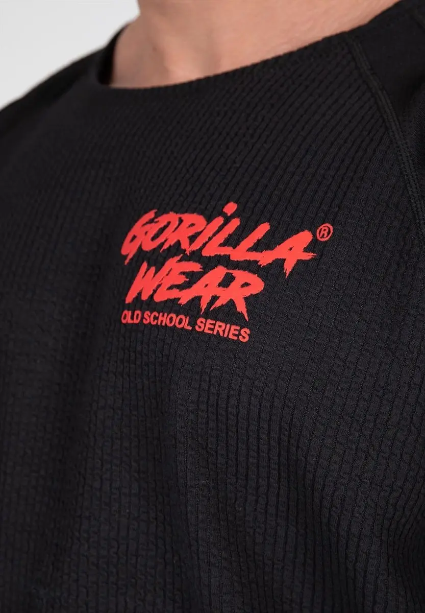 Gorilla Wear Augustine Old School Workout Top 5XL - Zwart/Rood - afbeelding 6 van 6