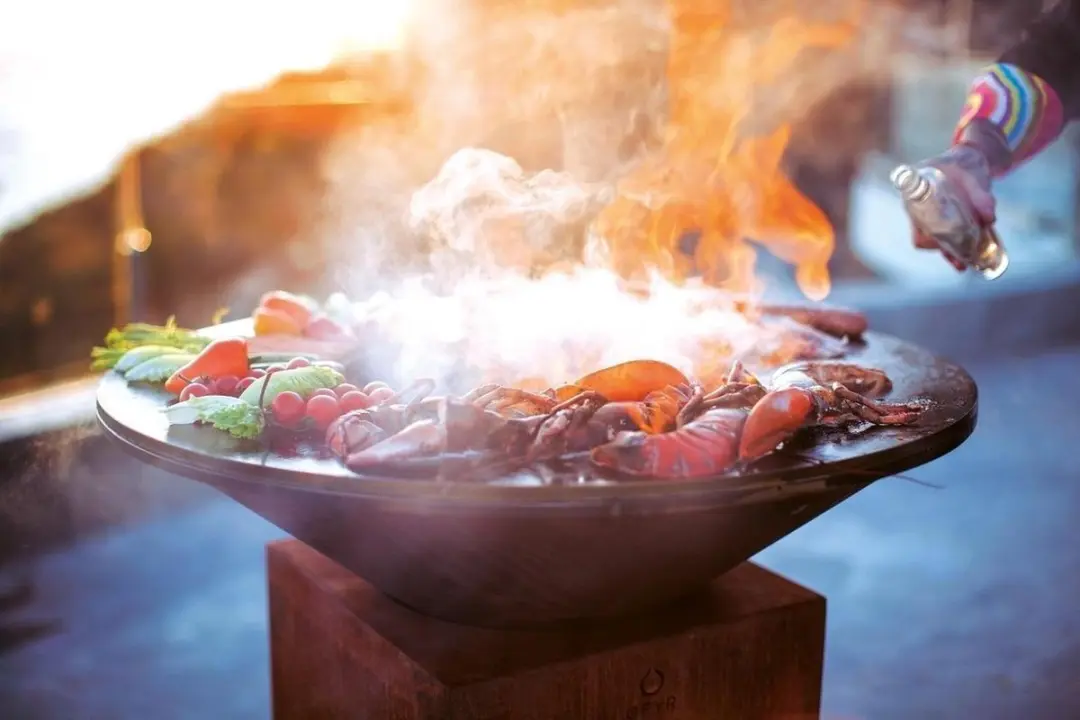 Ofyr Classic 85-100 Vuurschaal Grill - 85cm - Bruin