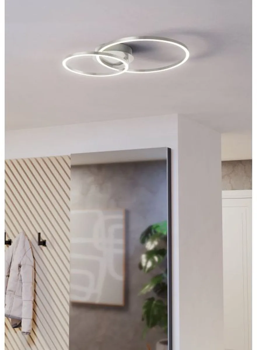 Eglo Mottafolone Plafondlamp 41.5cm - Nikkelmat - afbeelding 6 van 6