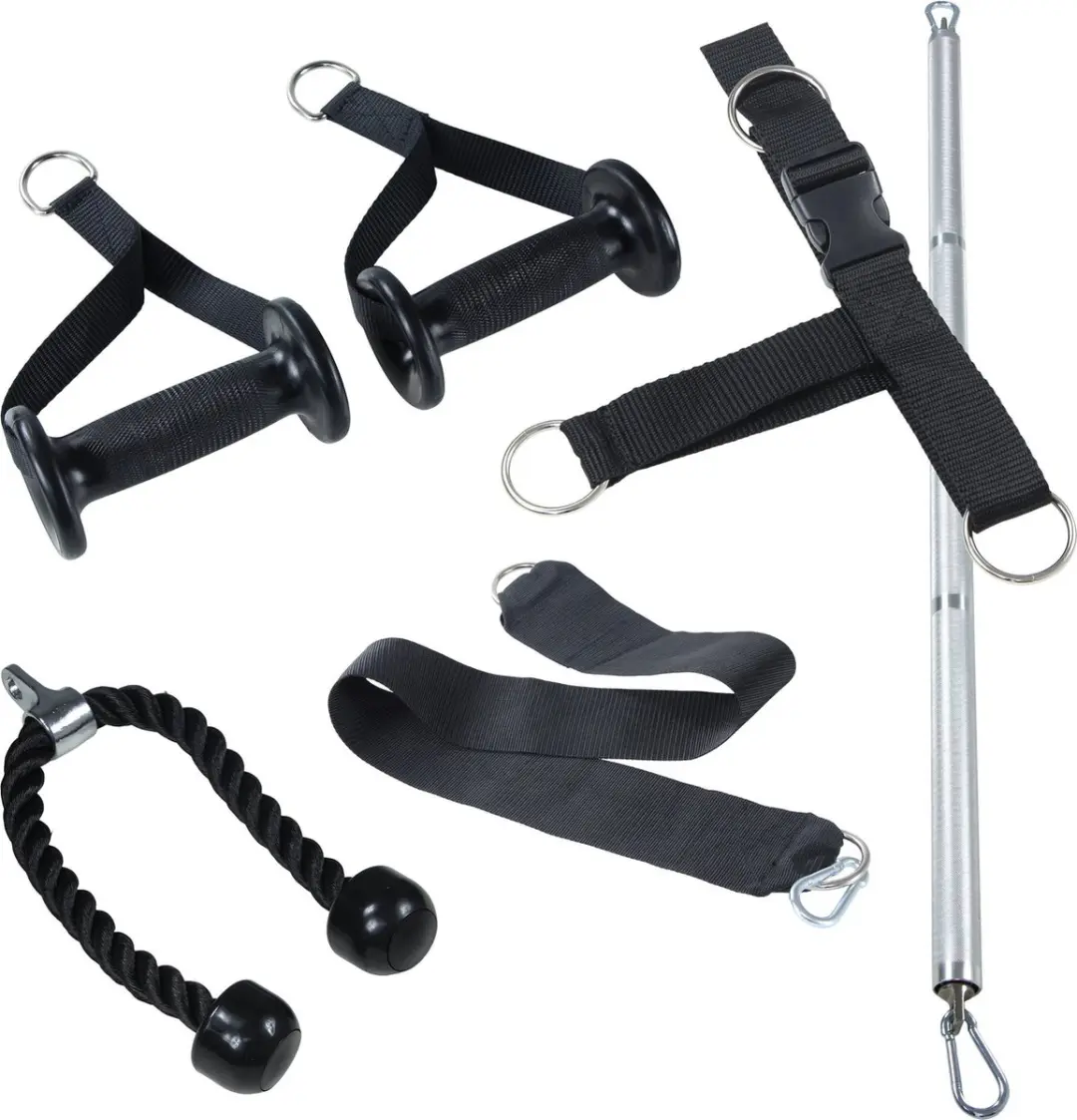 LifeMaxx Dual Adjustable Pulley - Zwart