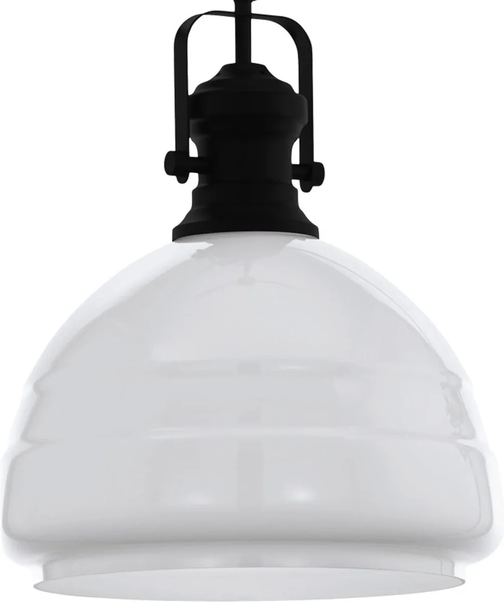 Eglo Combwich 1 Hanglamp E27 - Ø38cm - Zwart
