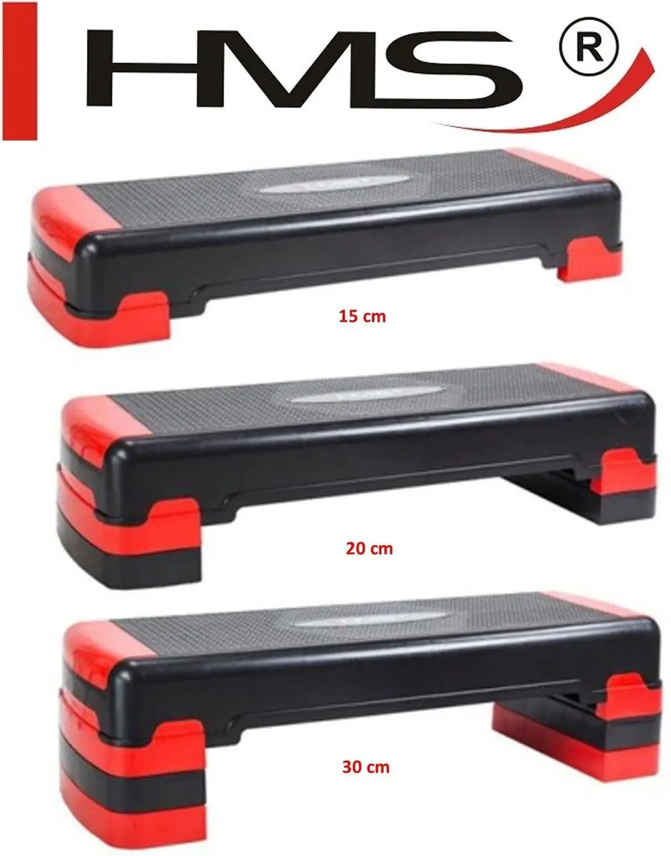 HMS Aerobic Step - Zwart/Rood
