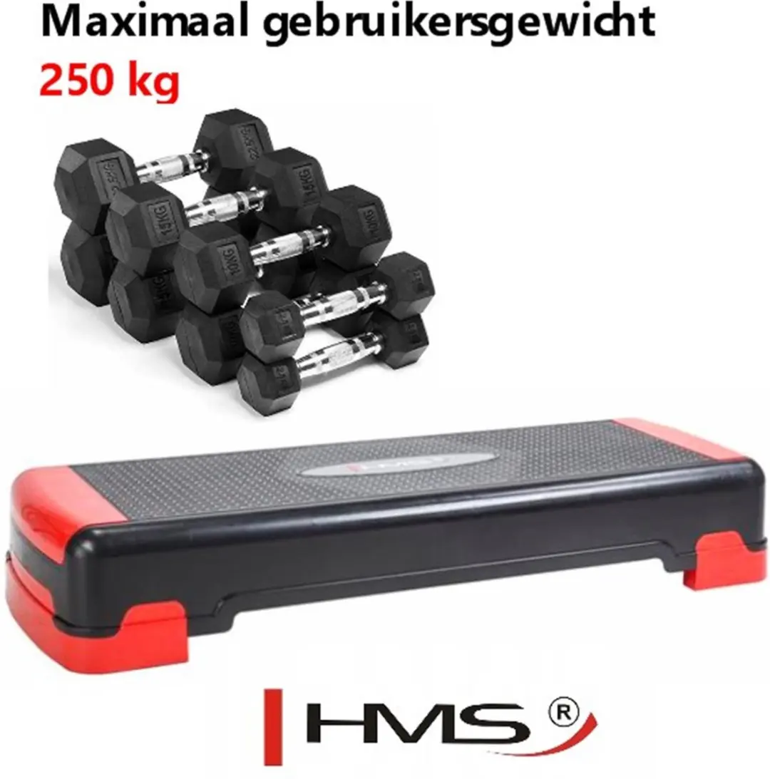 HMS Aerobic Step - Zwart/Rood