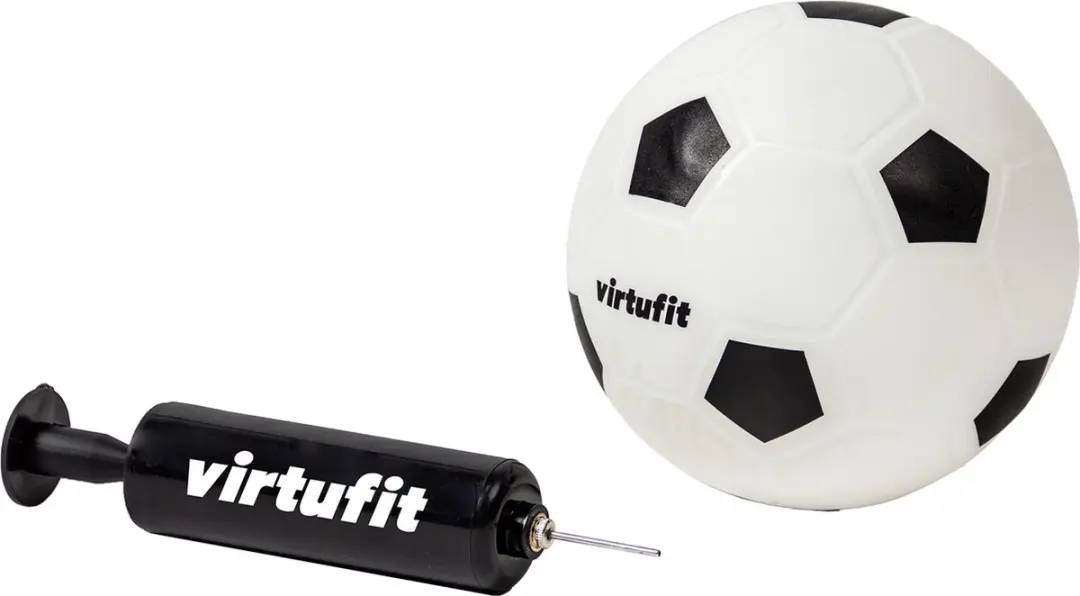 Virtufit Mini Voetbaldoel Set 2x - 92x64cm - Zwart - Incl. bal & pomp