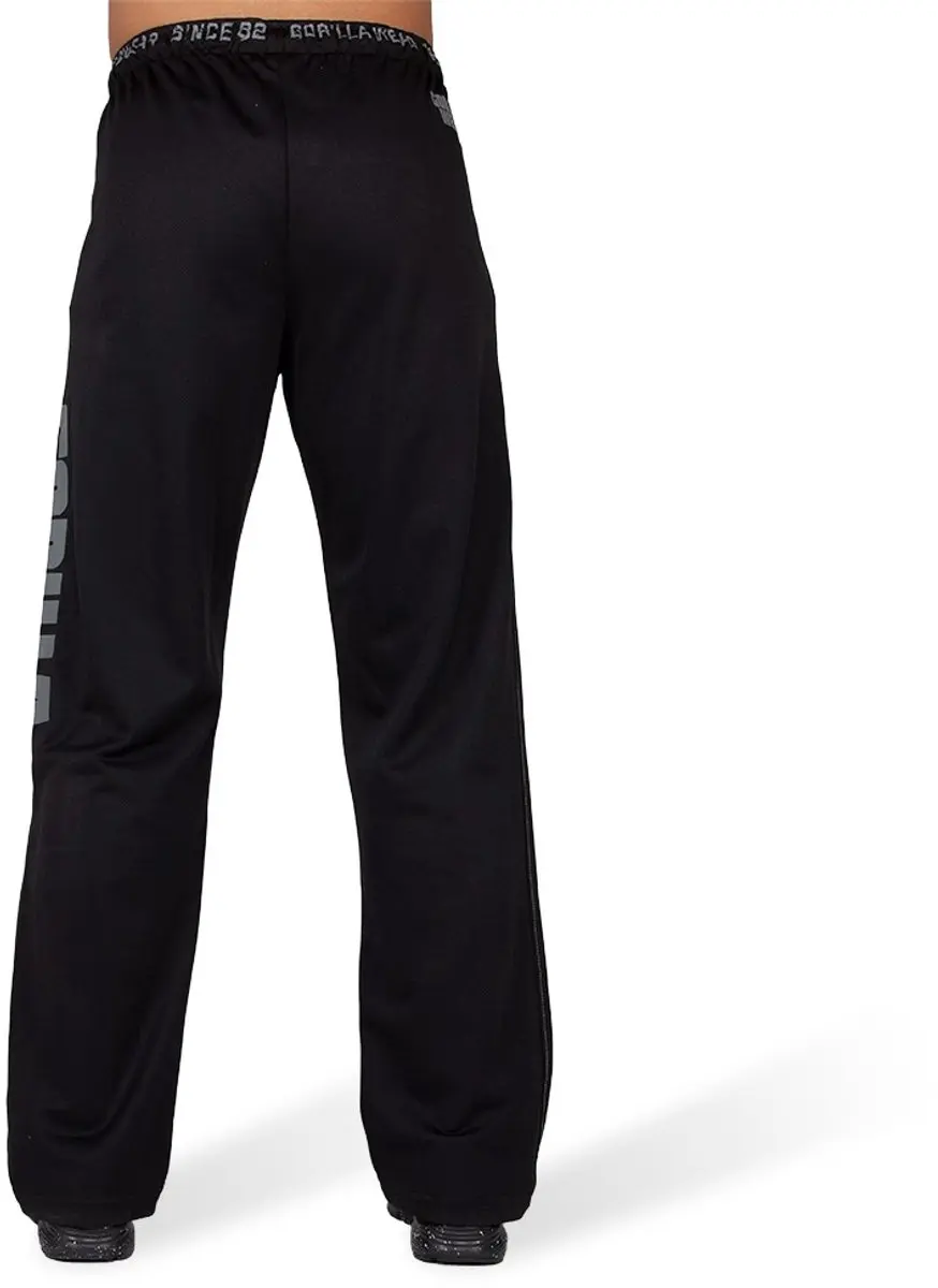 Gorilla Wear Logo Mesh Trainingsbroek S/M - Zwart