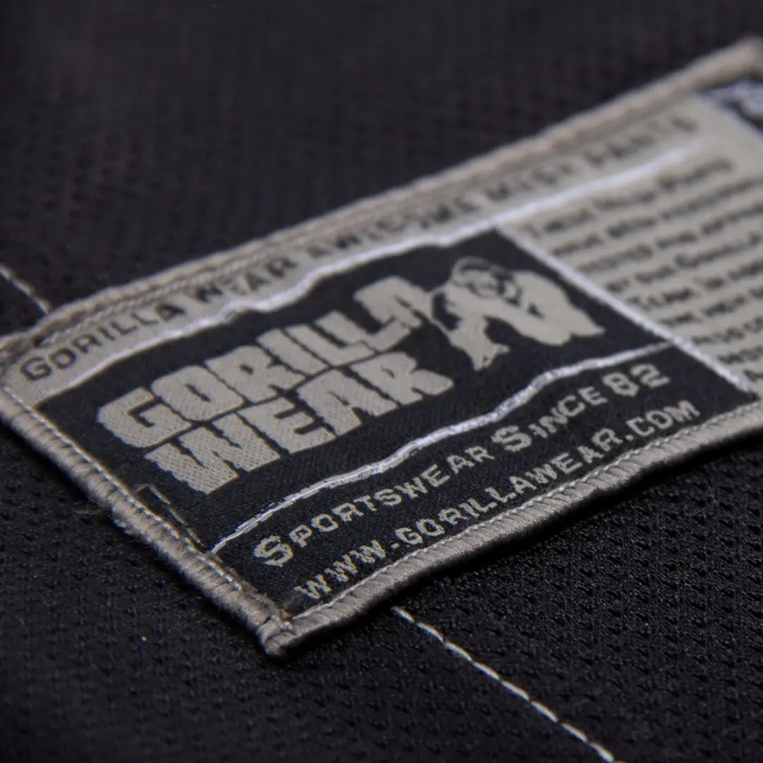 Gorilla Wear Logo Mesh Trainingsbroek S/M - Zwart