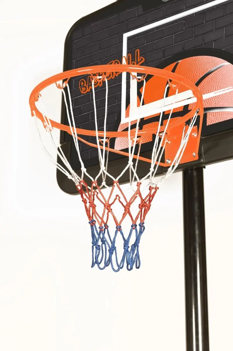 Garlando Cleveland Basketbalpaal 200-305cm - Verstelbaar - Zwart/Rood