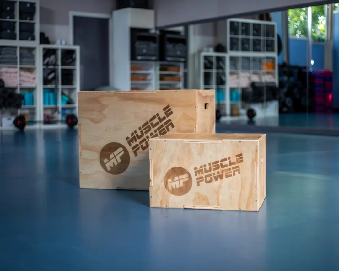 Muscle Power Houten Plyo Box 51x61cm - Bruin - afbeelding 6 van 6