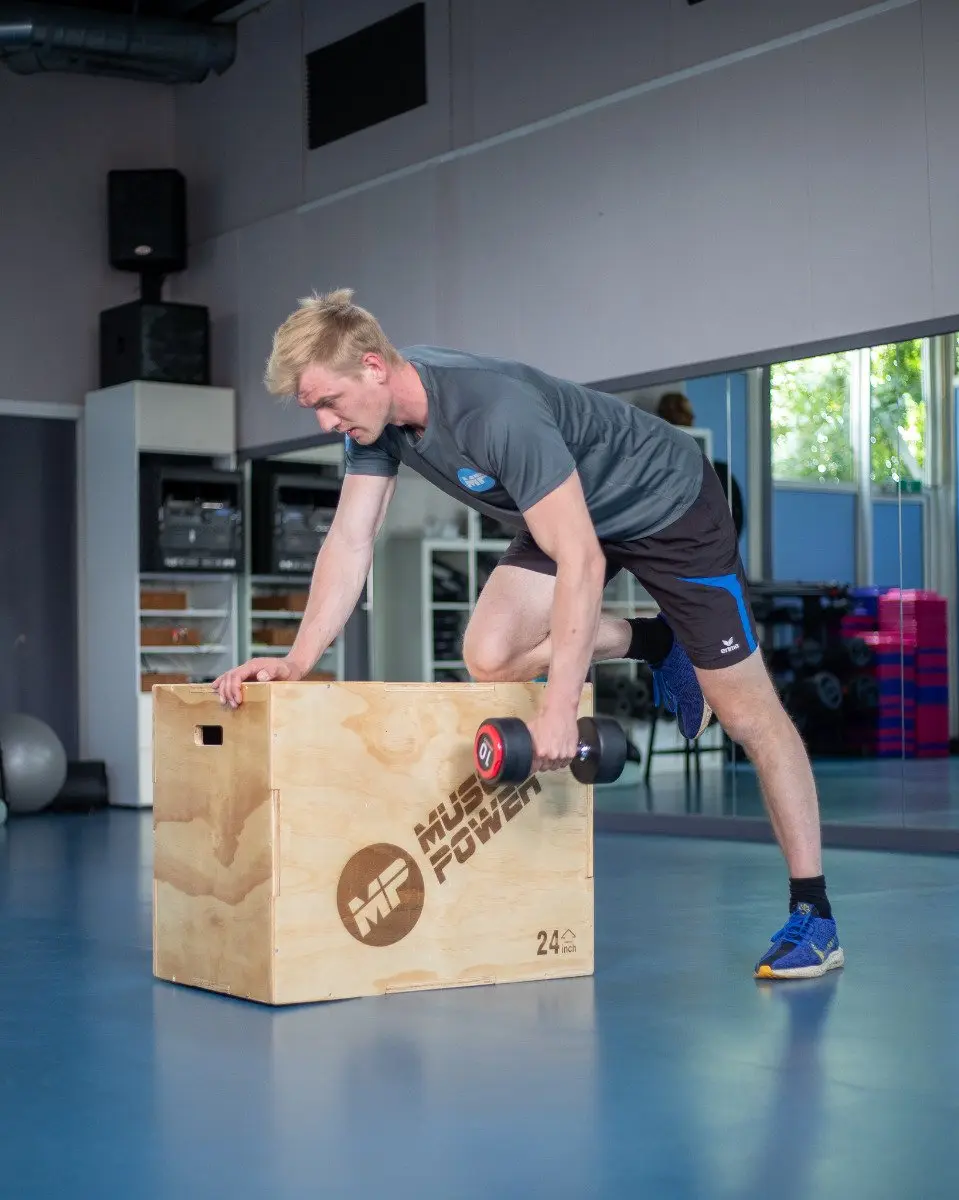 Muscle Power Houten Plyo Box 51x61cm - Bruin