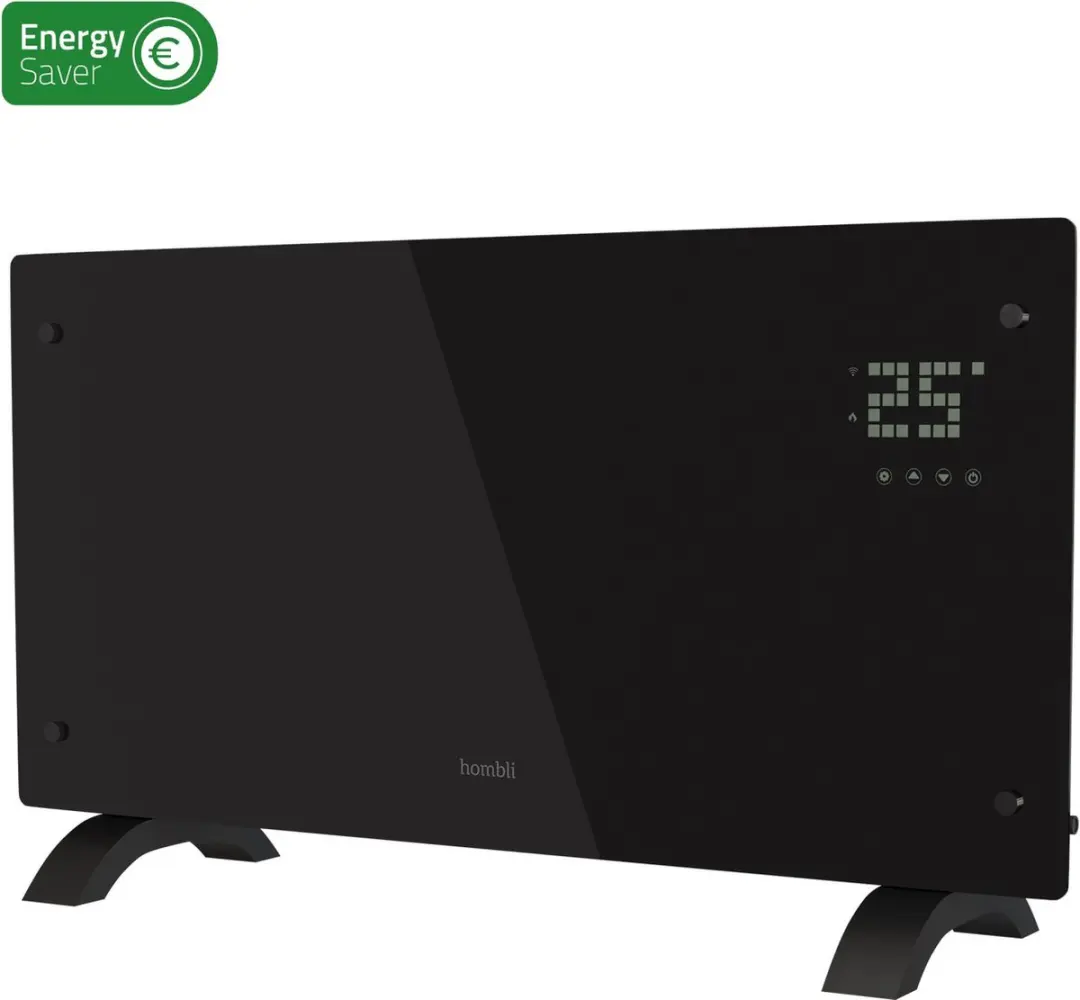 Hombli HBCH-0300 Smart Convection Heater 2000W - Zwart Glas