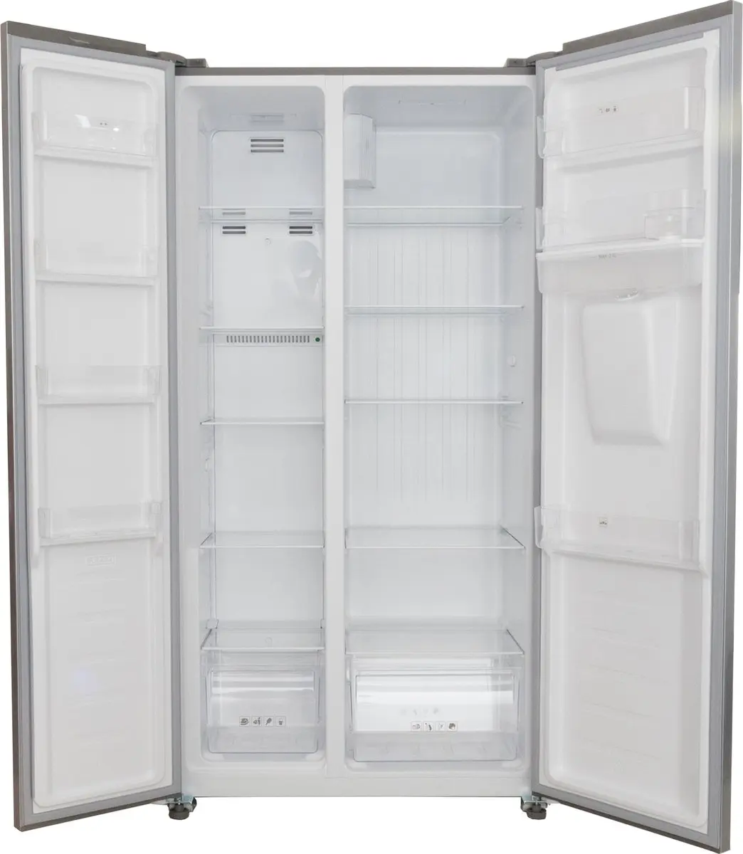 Exquisit SBS146-WS-040ES Amerikaanse Koelkast - 439L - No Frost - Zilver