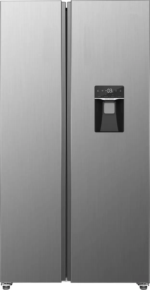 Exquisit SBS146-WS-040ES Amerikaanse Koelkast