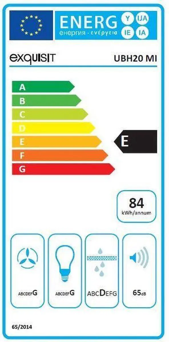 Exquisit UBH20MIINOX Onderbouw Afzuigkap 60cm