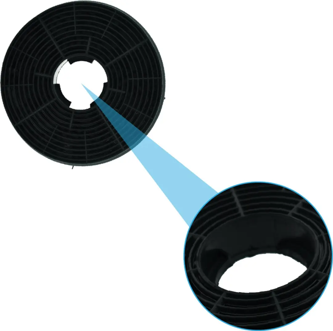 Exquisit CF130 Koolstoffilter - 2 Stuks - Zwart