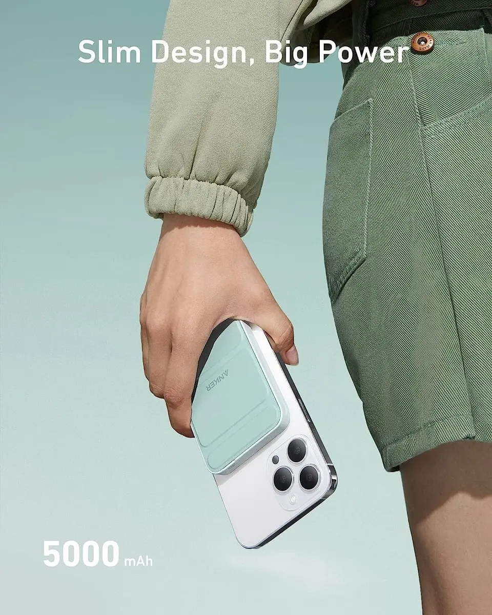 Anker 622 MagGo Powerbank 5000mAh - Mintgroen