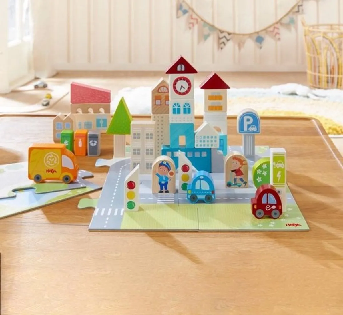 Haba Speelwereld Stadsleven Puzzel 40-delig - 18+ maanden