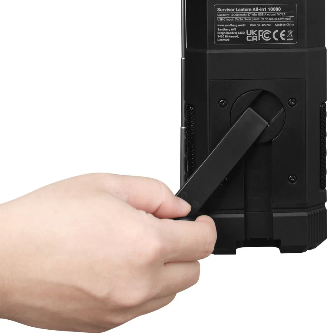 Sandberg Survivor 420-90 Powerbank 10.000mAh - Lantern Zwart
