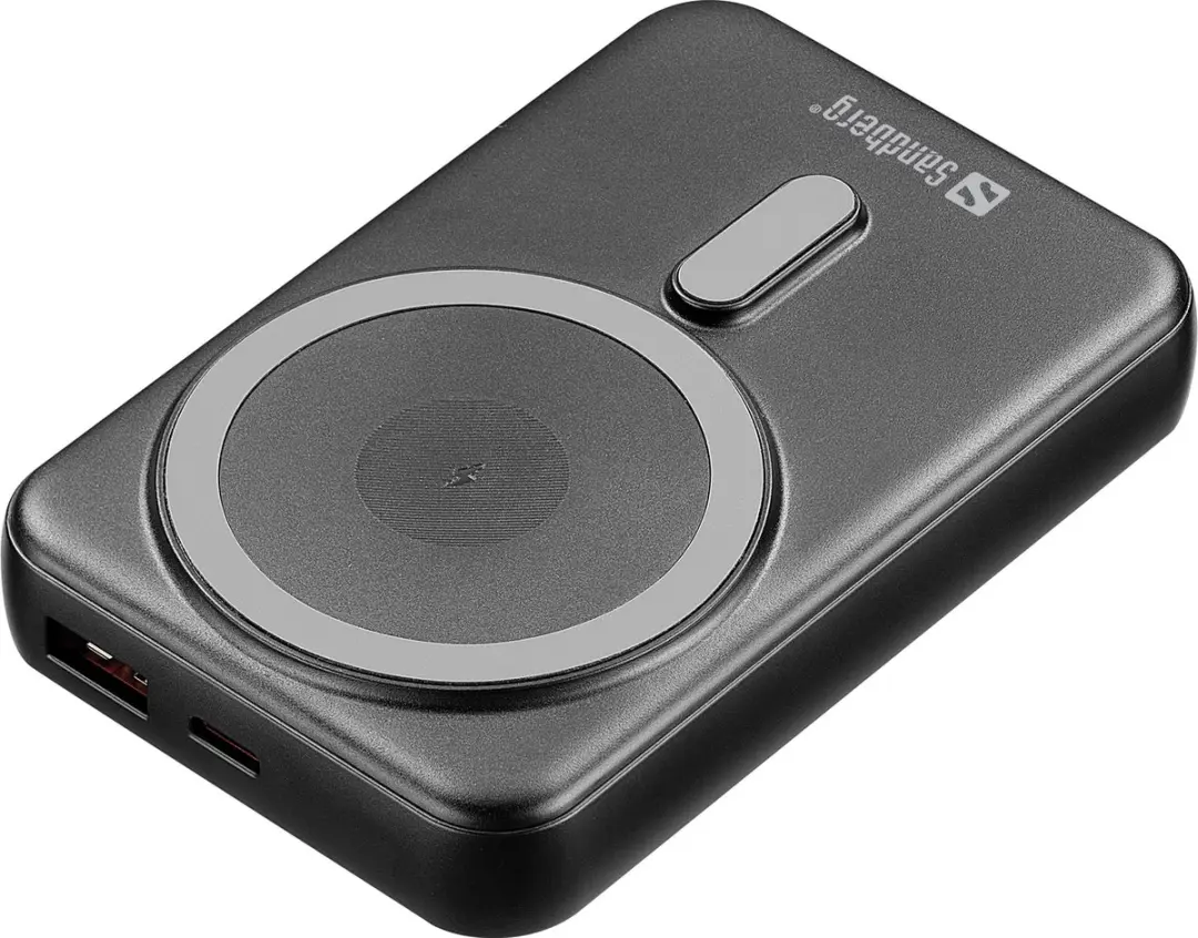 Sandberg 420-94 Magnet Wireless Powerbank 10000mAh - 15W - Zwart - afbeelding 6 van 6