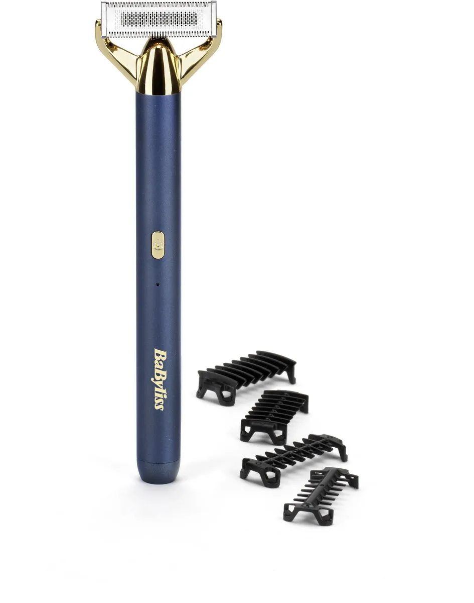 Babyliss X-Blade Super-X Metal Series OT992E Scheerapparaat & Baardtrimmer - Blauw/Goud - 4 Opzetkammen