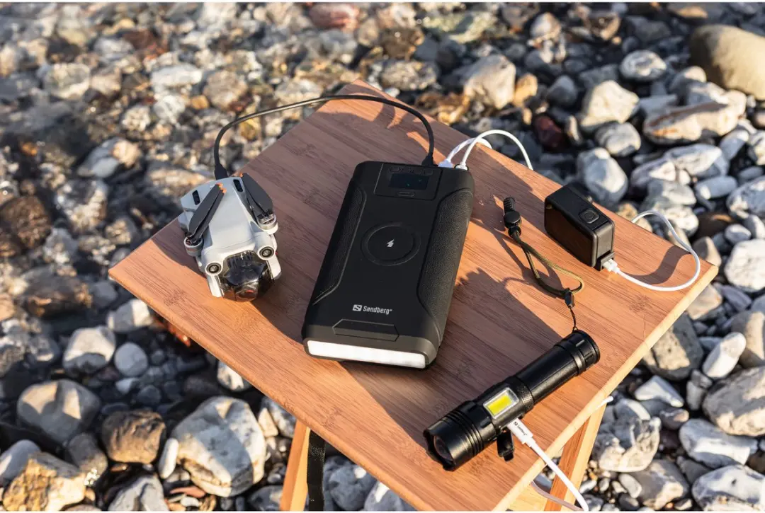 Sandberg Survivor Powerbank 76800mAh 120W - 7-in-1 Black - afbeelding 6 van 6