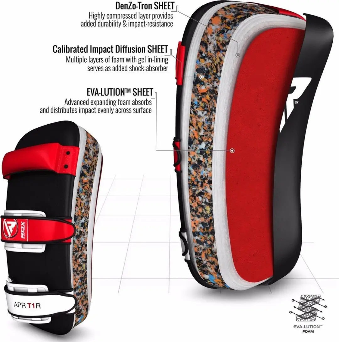 RDX Sports APR-T1 Stootkussen - Thai Kick Pad Rood