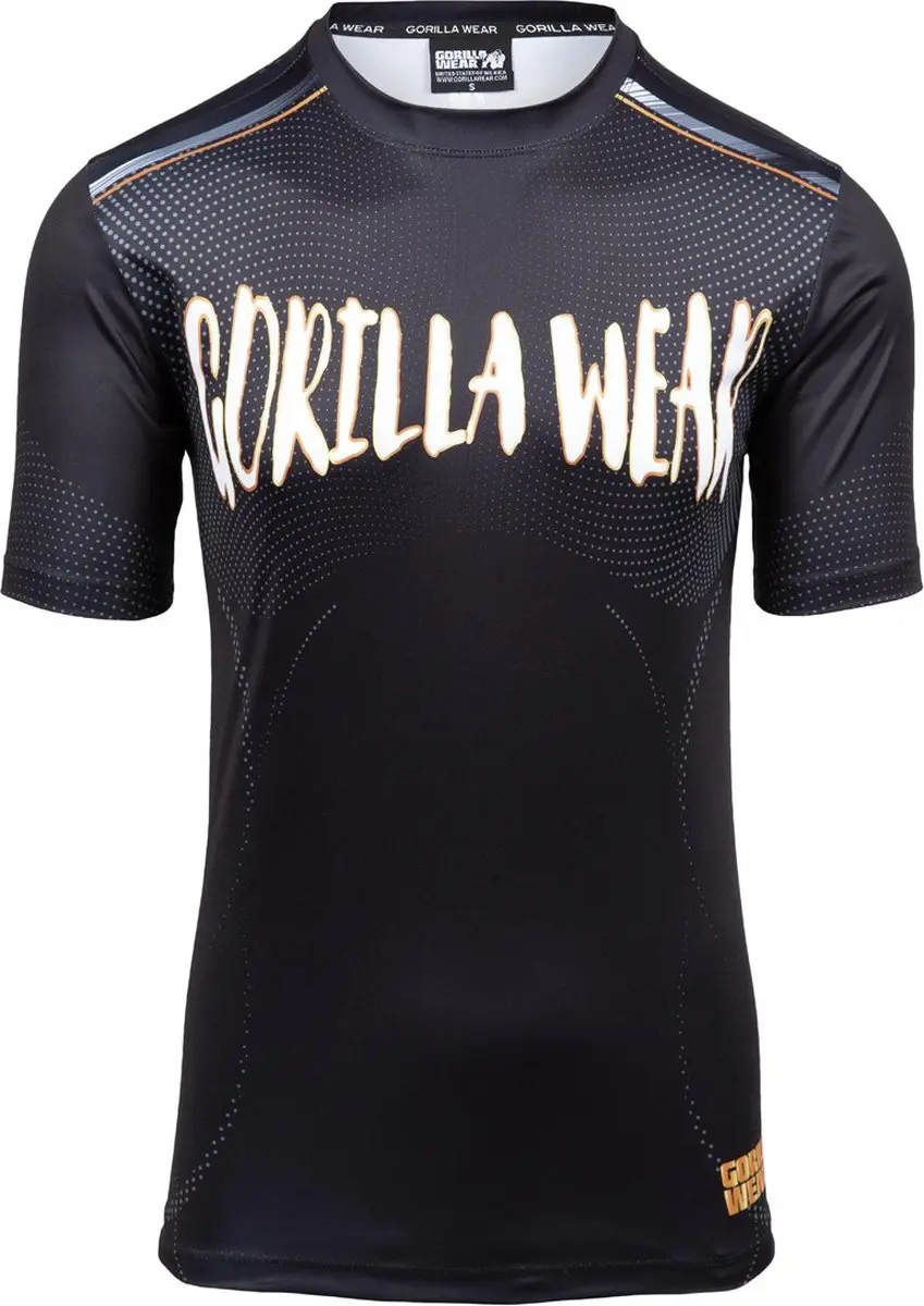 Gorilla Wear Clayton T-shirt - Zwart/Goud L