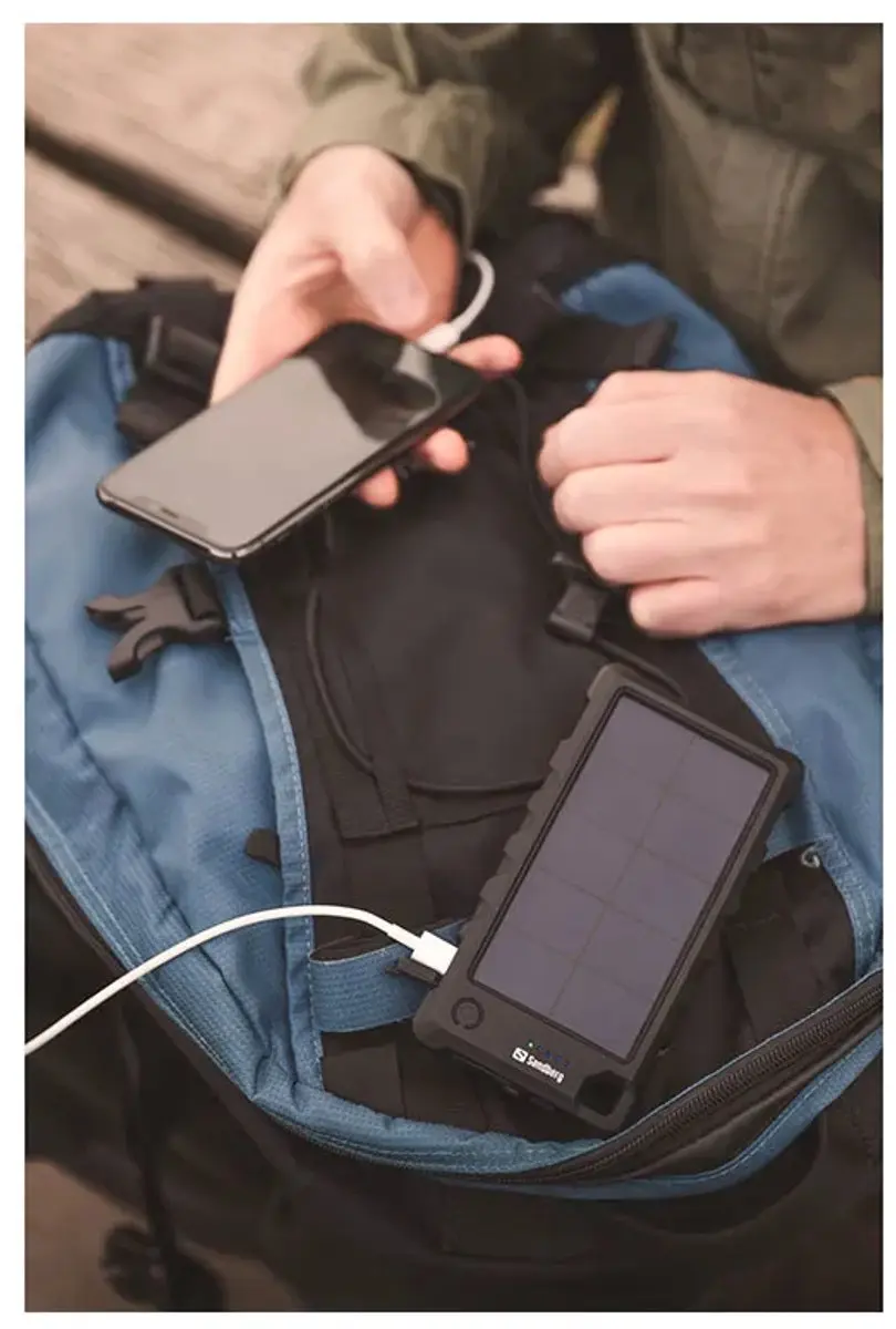 Sandberg 420-53 Solar Powerbank 10000mAh - Zwart