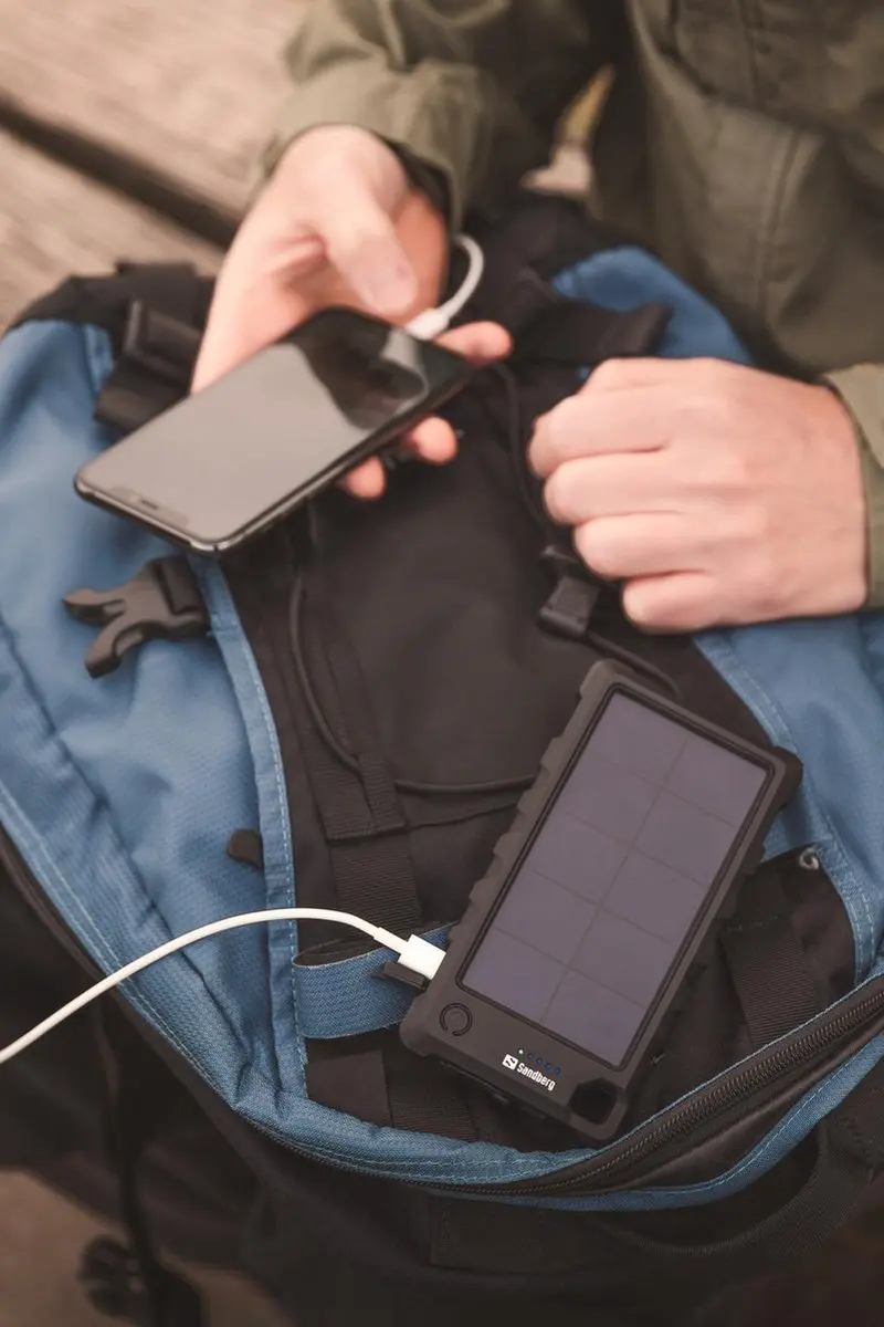 Sandberg 420-53 Solar Powerbank 10000mAh - Zwart