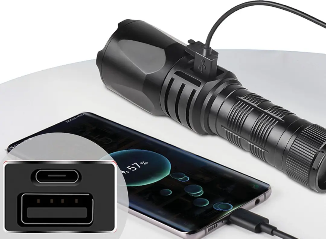 Sandberg Survivor Torch Powerbank 5000mAh - 18.5W - Zwart
