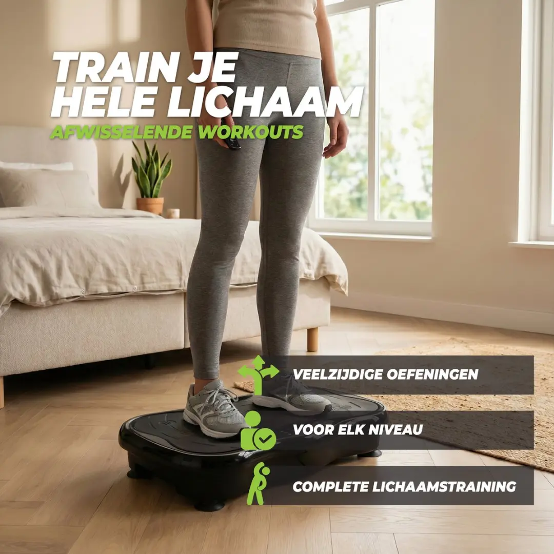 VirtuFit Fitness Trilplaat VF11007 - 99 Niveaus - 6 Programma's - Zwart/Grijs - afbeelding 6 van 6