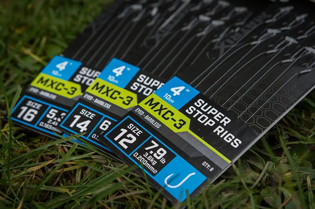 Matrix Onderlijn MXC-3 Super Stop Rigs 10cm Haak 14 - 8 Stuks