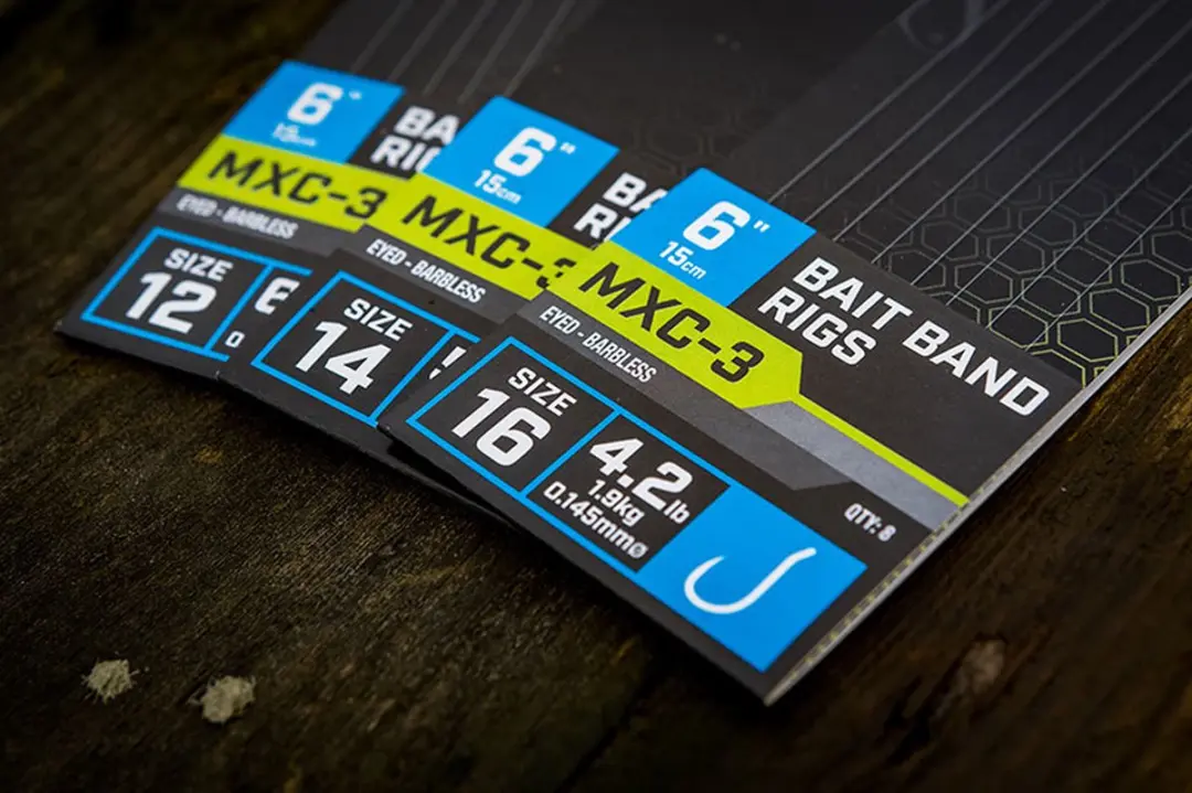 Matrix Onderlijn MXC-3 Bait Band Rigs 6" - Haak 16 - 8 Stuks
