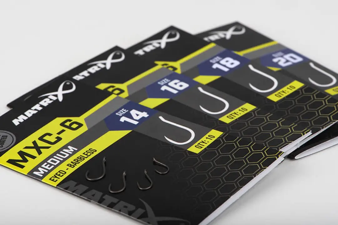 Matrix MXC-6 Barbless Haakjes - 10 Stuks - Grey/Black