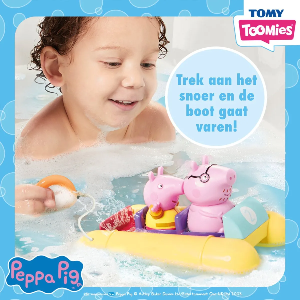 Peppa Pig - Waterfietsen met Papa Pig - Badspeelgoed