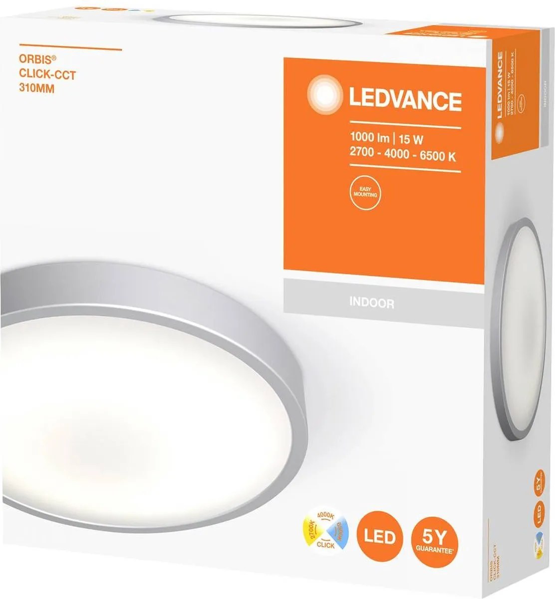 LEDVANCE LED Armatuur 15W 1000lm 2700K/6500K - IP20