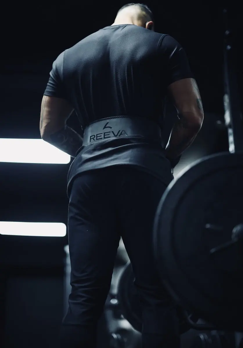 Reeva Nubik Lifting Belt 13mm - Zwart - XL