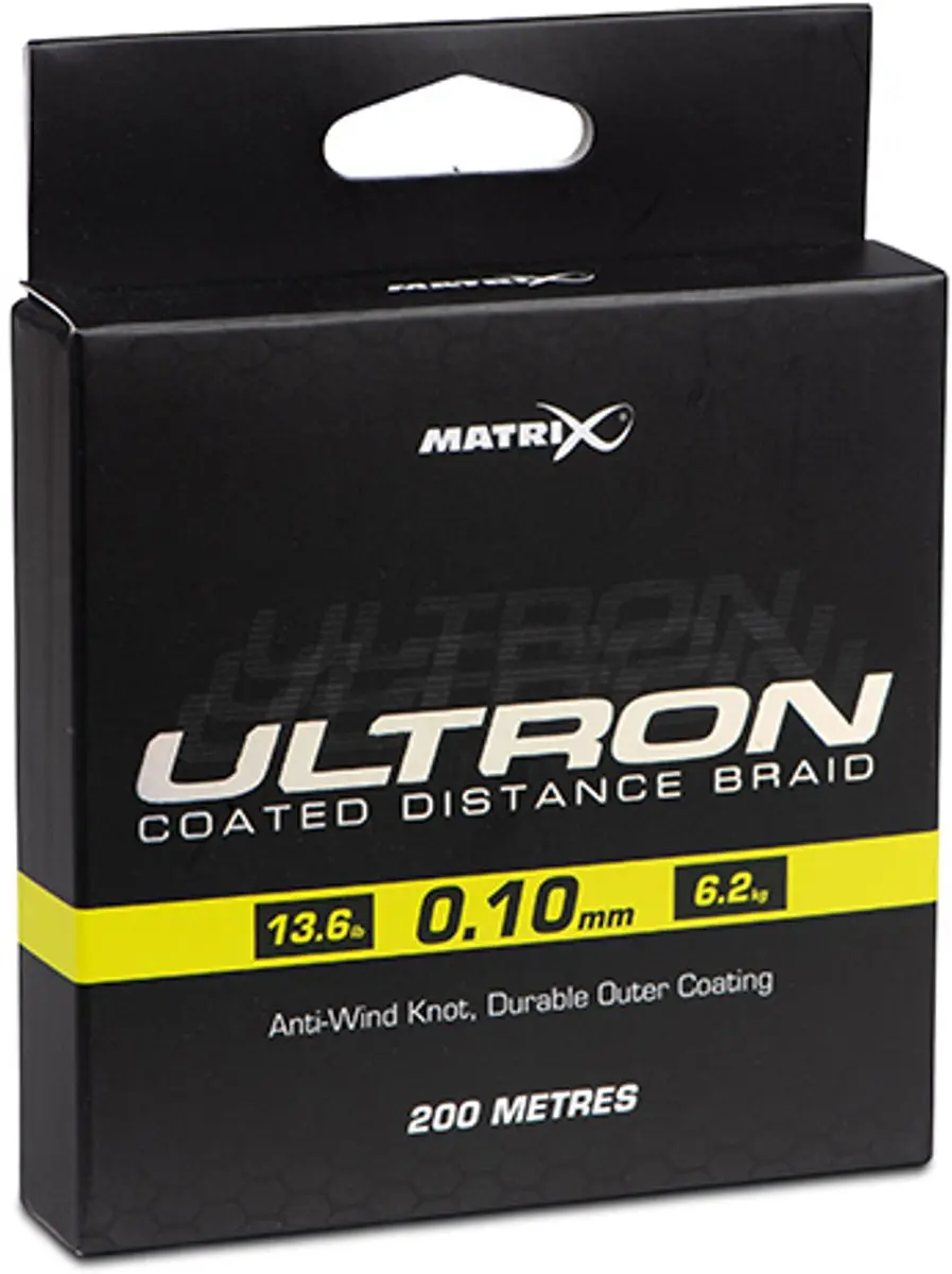Matrix Ultron Coated Distance Braid 200m - Zwart