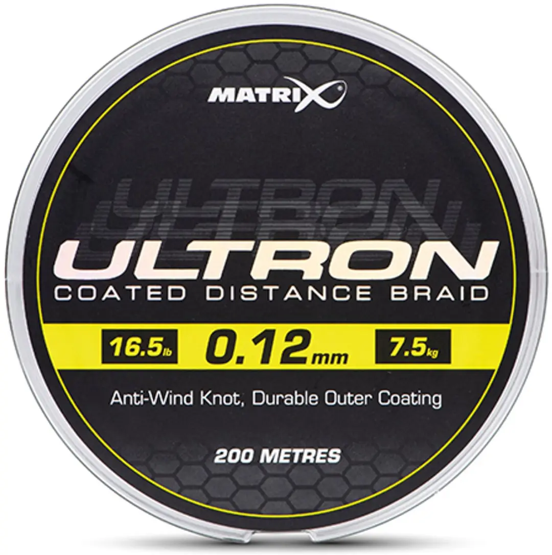 Matrix Ultron Coated Distance Braid 200m - Zwart