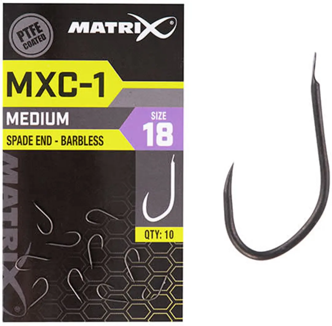 Matrix MXC-1 Barbless Haakset 20 - 10 Stuks - Grijs/Zwart