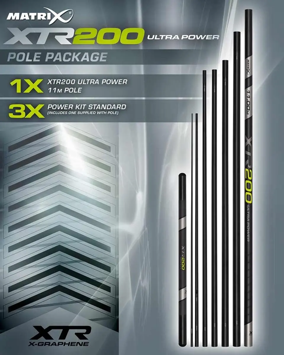 Matrix XTR200 Ultra Power Vaste Hengel - 11m - 7-delig - Zwart - afbeelding 6 van 6