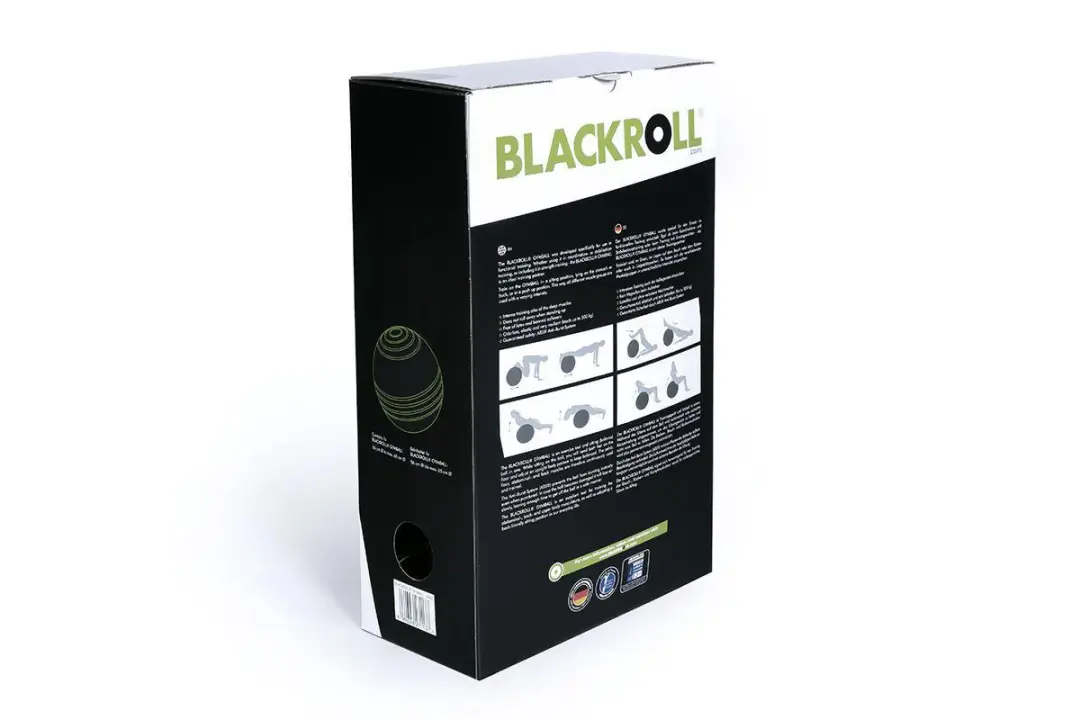 BLACKROLL Gymball 65cm - Anti-Burst - Zwart