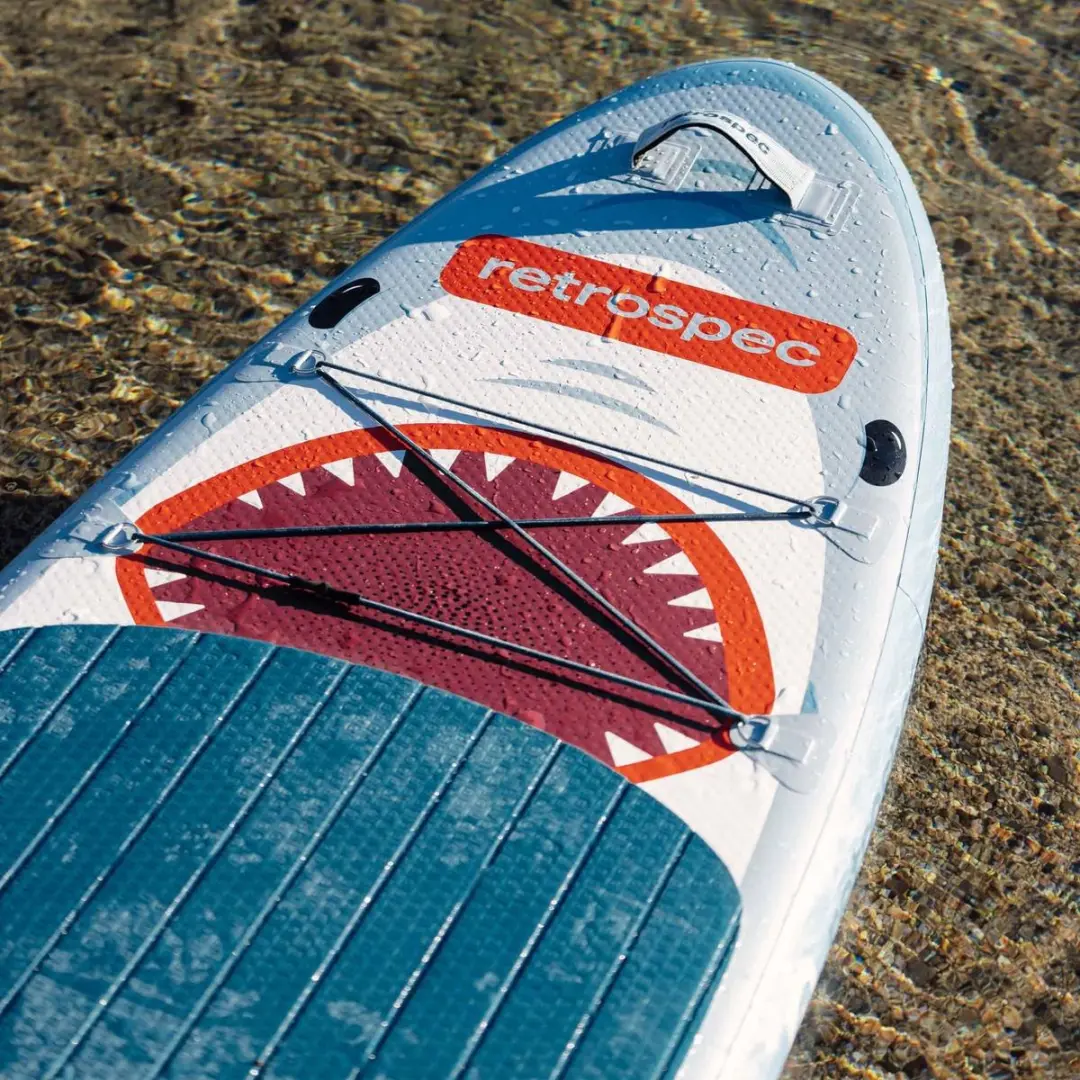 Retrospec Opblaasbaar SUP 259cm - Blauw/Wit/Rood - Incl. peddel & accessoires - afbeelding 6 van 6