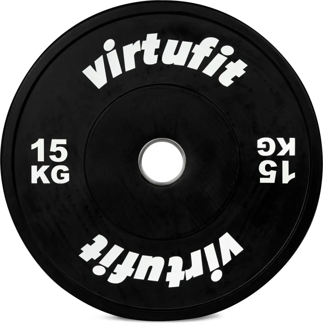 VirtuFit Bumper Plate 50mm 15kg - Zwart