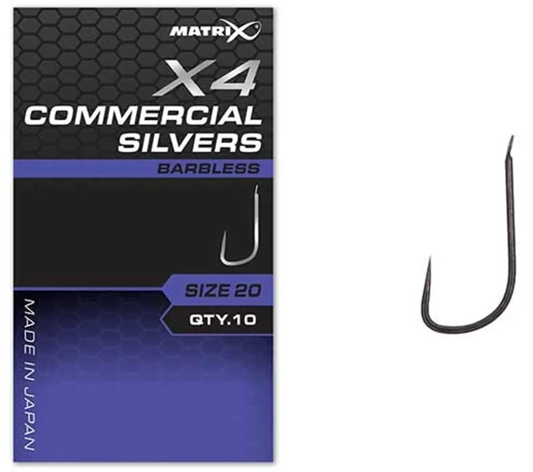 Matrix X4 Commercial Spade-Barbless - 10 Stuks - Maat 20