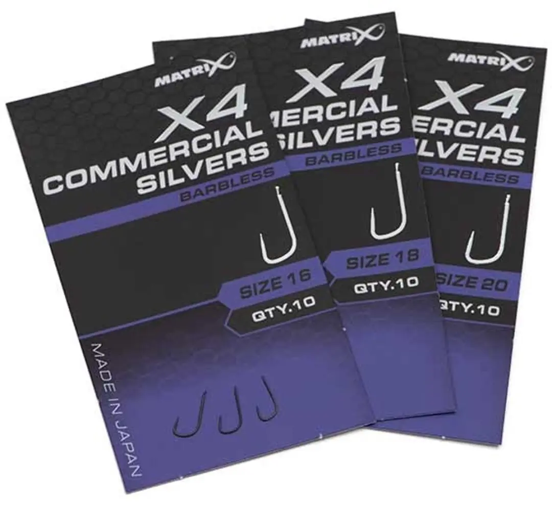 Matrix X4 Commercial Spade-Barbless - 10 Stuks - Maat 20
