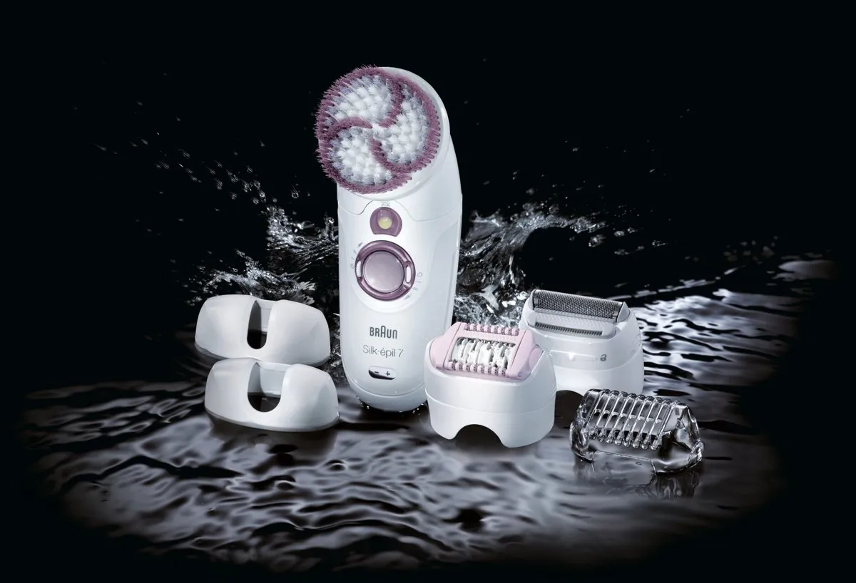 Braun Silkepil 7 7951 Skinspa - Benen - 2 Snelheden - Roze/Wit
