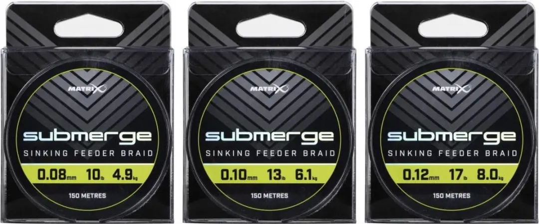 Matrix Submerge Sinking Feeder Braid 150m 0.10mm - Bruin